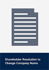 Shareholder Resolution to Change Company Name
